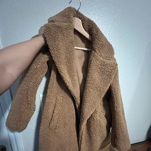 Shearling oversize jacket
